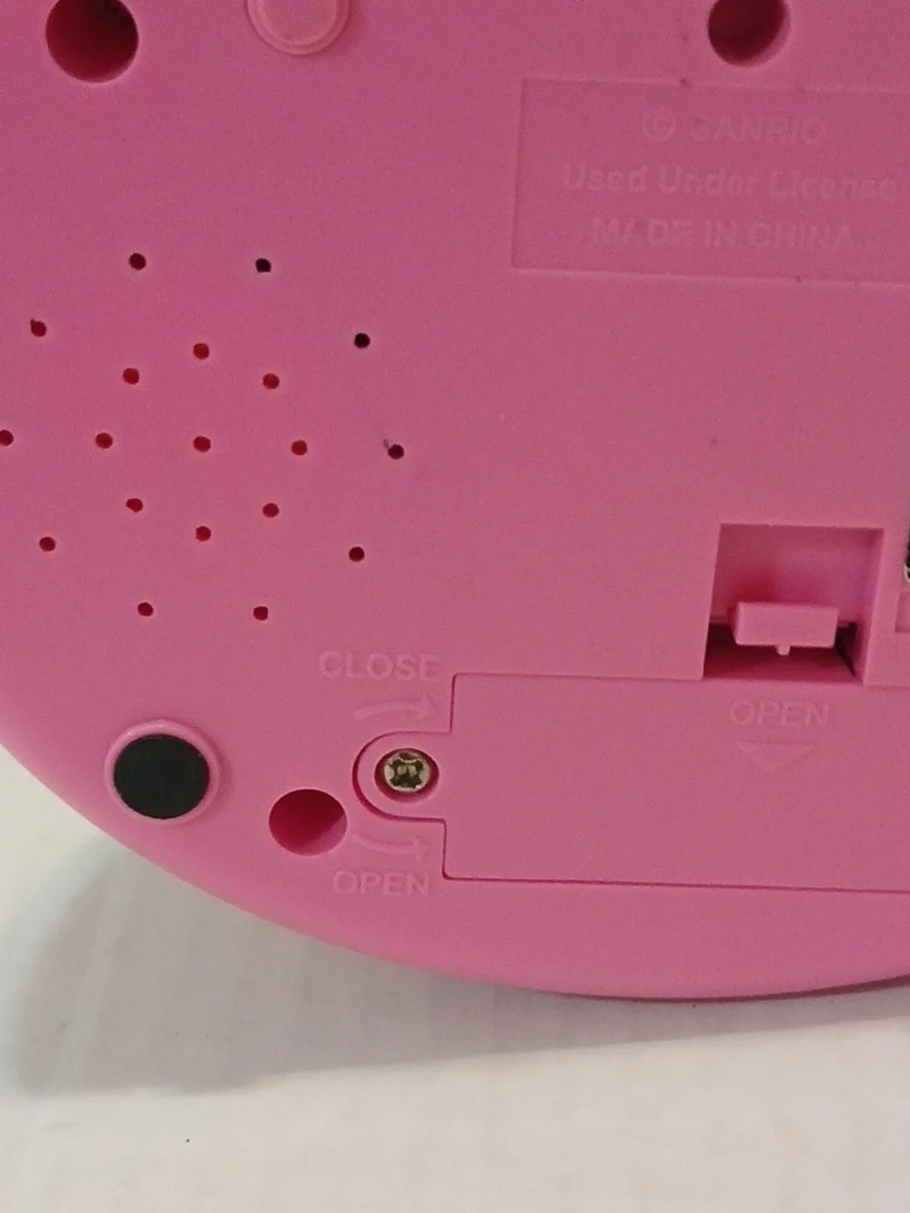 VTG Saniro Y2K Hello Kitty Pink Bow Flower ALARM Clock NIGHT LIGHT(NEEDS BULB)